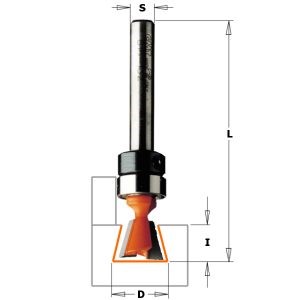DOVETAIL BIT HWM S=6 D=9.5×9.5 W/BEARING
