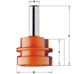 REVERSE GLUE JOINT BIT HW S=12,7 D=44,4X32