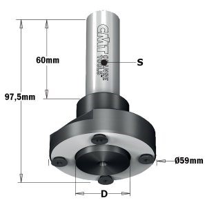 SAW BLADE ARBOR WITH PARALLEL SHANK S=20 D=30 L=97,5 RH-LH