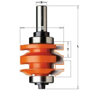 ONE-PIECE RAIL & STILE BIT D=50,8X35