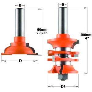 ENTRY & INTERIOR DOOR ROUTER BIT SET S=12,7 D=48X44,5