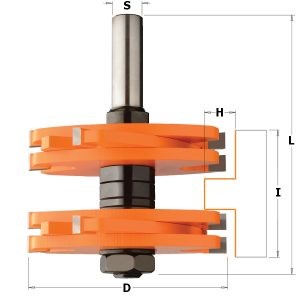 HW TONGUE AND GROOVE ROUTER BIT S=12,7 D=75X44.5