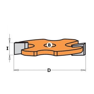 UPPER SLOT CUTTER HW Z2 F=8 D=48X8.2