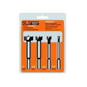 FORSTNER BIT SET WITH CASE 4-PCE HL S=3/8′ D=1/4″_1/2″_3/4″_1″ RH