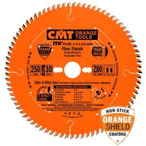 ITK PLUS FINE FINISH SAW BLADE HW 250X2.4X30 Z=80 ATB+S