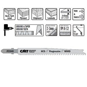 5 JIG SAW BLADES HCS 116×2-3×8-12TPI (WOOD/THIN/THICK)