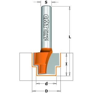 STEPPED REBATE ROUTER BIT HW D=12,7×6,35/19×9,5 L=50,8 RH Z2