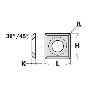HW-HC REVERSIBLE KNIFE STRAIGHT W/ROUND (4/30