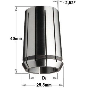PRECISION COLLET DIN-6388   MM25,5X40   D=10MM
