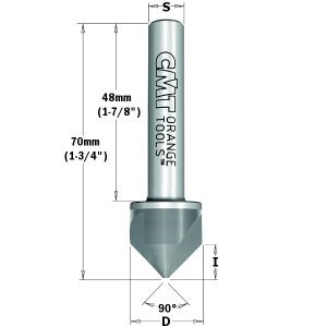 HWM COUNTERSINK FOR DRILLS Z3 S=10×48 D=19,5x9x70 RH