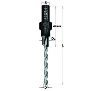 ADJUSTABLE STEP DRILL BIT SP S=9 D=4.2/7.6/10.6 L=87 Z2 RH
