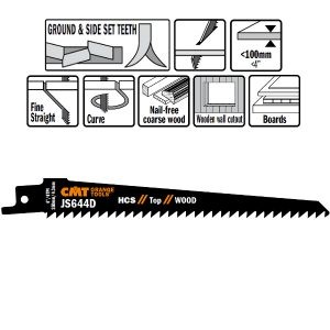 5 SABRE SAW BLADES FOR WOOD (HCS) 150×4,3x6TPI