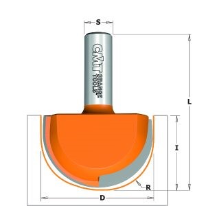 ROUND NOSE BIT HW S=12,7 D=50,8×31,75 R=25,4