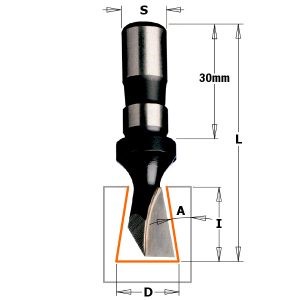DOVETAIL CUTTER HW Z1 D=14X18 S=12X30 RH