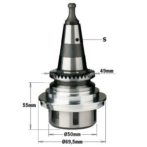CHUCK W/PRECISION COLLET ER32 S=ISO-30/SCM RH