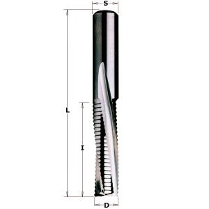 DOWN-CUT SPIRAL BIT Z3/R D=12X35X80 HM LH