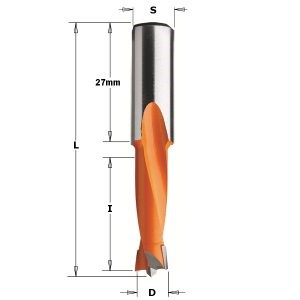 DOWEL DRILL HW D=6X57,5 S=10X27 LH