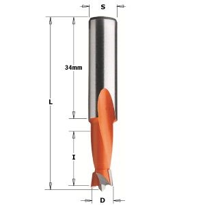 DOWEL DRILL HW D=10X18X57,5 S=10X34 LH