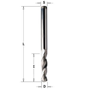 TWIST DRILL SOLID HW D=3 X27X55 RH