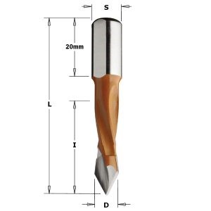 THROUGH HOLE DOWEL DR. HW S=10X20 D=8X57.5 RH