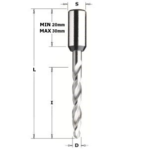 XTREME DOWEL DRILL T.H. SHW S=10X25 D=5X35X70 RH