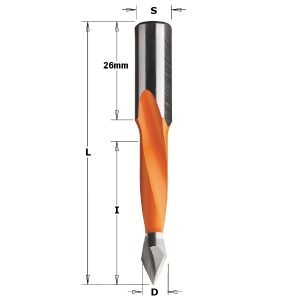 THROUGH HOLE DOWEL DRILL HWS=10X26 D=8X70 LH