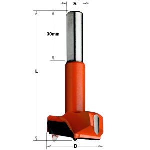 HINGE BORING BIT HW D=30X77 S=10X30 RH