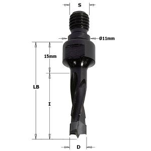 DOWEL DRILL HW D=12X50 S=M10/11 RH