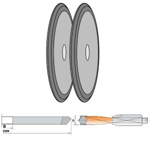 GRINDING WHEEL 125X5.5X20 FOR BIT XTREME D=3-7