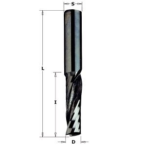 UPCUT 1 EDGE SPIRAL BIT SC S=1/4 D=1/8X1/2 RH