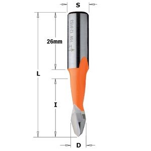 XTREME DOWEL DRILL T.H. HW S=10X26 D=8X57.5 RH