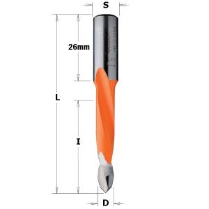 XTREME DOWEL DRILL T.H. HW S=10X26 D=8X70 RH