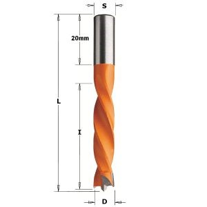DOWEL DRILL HW S=8X20 D=12 X40X67 LH
