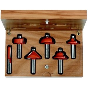 6-PCE PROFILE BIT SET W/WOODEN CASE HW S=12,7