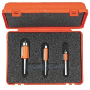 FLUSH TRIM BITS-SET 3PCS S=6.35 HM