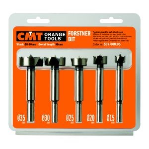 FORSTNER BIT SET WITH CASE 5-PCE HL S=8-10 RH