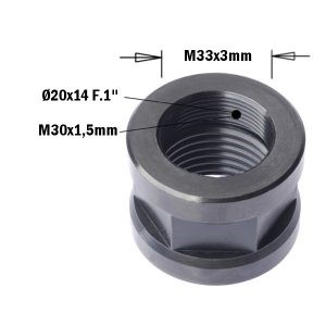 CAP NUT FOR POINT-POINT MACHINES 20X14FX1′ LH