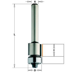 FLUSH TRIM BIT -DP- S=8 D=12.7X11