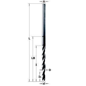 HINGE BORING BIT X ANUBA 13 D=5.8/6.7X155 HS DX
