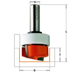 HW-DADO & PLANER BIT W/BRG S=1/2 D=1-1/4X5/8