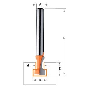 KEYHOLE BIT HW S=6,35 D= 9,5X11