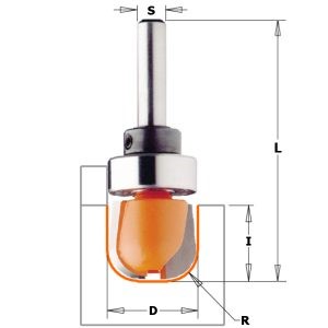 BOWL & TRAY BIT W/BRG HW S=6 D=19 X16
