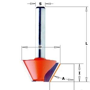 CHAMFER BIT HW S=6 D=24X14 15^