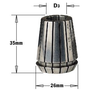 ER25 PRECISION COLLET D=8