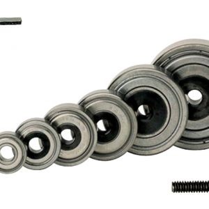 SET OF 6 BEARINGS, SCREW AND HEX KEY FOR RABBET.
