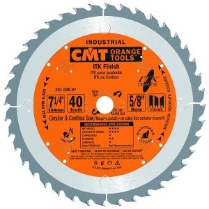 FINISHING BLADE 10 PCS. 7-1/4x40ATB BORE-5/8