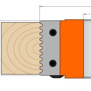 PAIR OF KNIVES FOR FINGER JOINT 50X15X2 R=2 FOR HEADS 694.008
