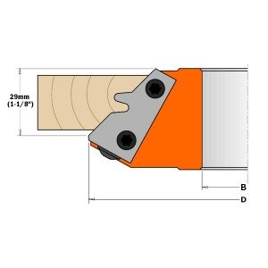 PAIR OF KNIVES FOR LOCK MITER 45