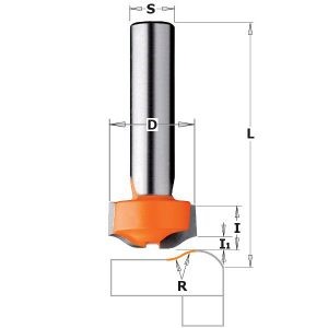 COUNTERTOP TRIM NO-DRIP FOR CORIAN HW S=12 D=25.4×12.7 R=7.93