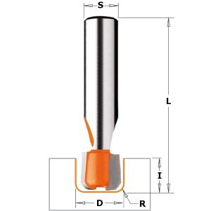 DRAINBOARD BIT FOR CORIAN HW S=12 D=25.4×12.7 R=3.17